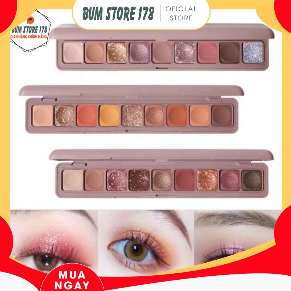 Bảng phấn mắt nội địa trung 9 ô Lameila Beautiful Color chống thấm nước 3600 Siêu Dễ Thương