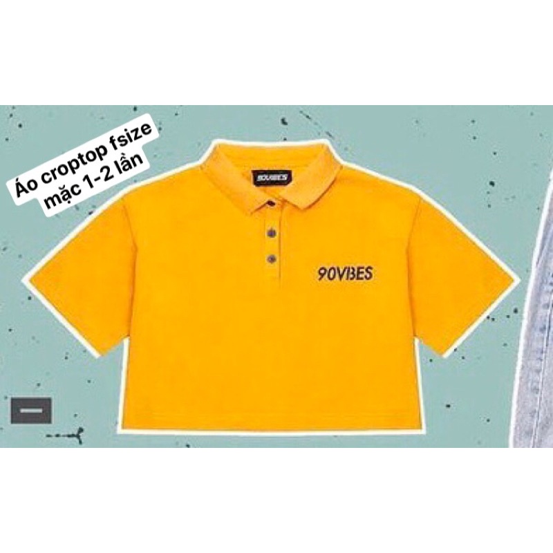 [Thanh lý] Áo crop vàng 90Vibes
