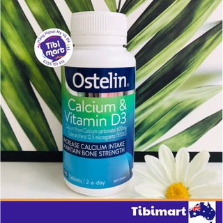 Canxi Bầu Úc Ostelin Calcium & Vitamin D3 130 Viên