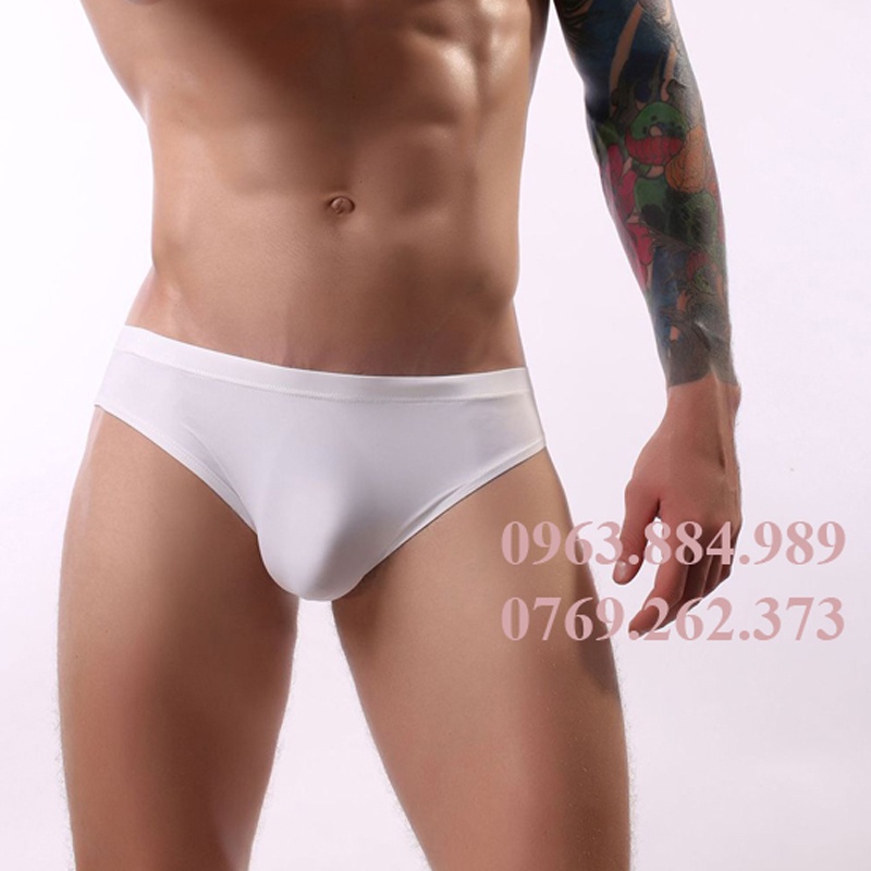 Quần lót nam dạng tam giác SX.04 chất thun lạnh đen, trắng cho anh em