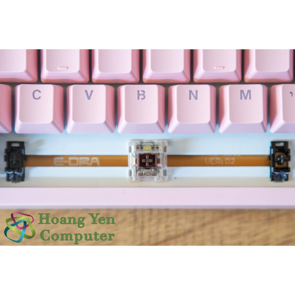 [PINK] Bàn Phím Cơ E-Dra EK3104 Dream PINK Đèn Led Trắng (HUANO Switch, Chống nước) - BH 2 Năm Chính Hãng