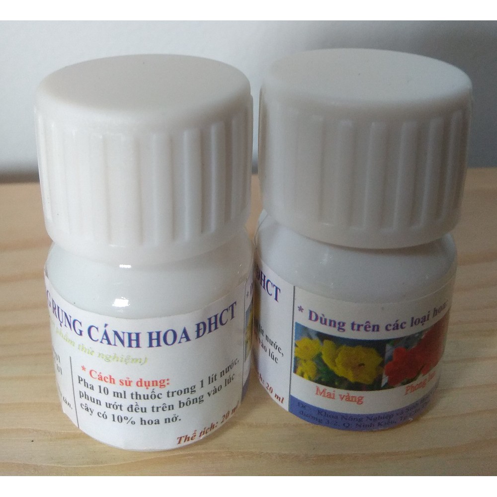 Combo 2 chai chống rụng cánh hoa chuyên dùng cho hoa mai, phong lan, hoa giấy - chai 20 ml