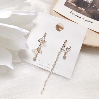 Khuyên Tai Hình Cánh Bướm Không Cân Xứng
