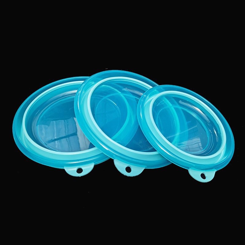 Thau trộn mồi Silicon gấp gọn độ bền cao_đủ size màu xanh ngọc