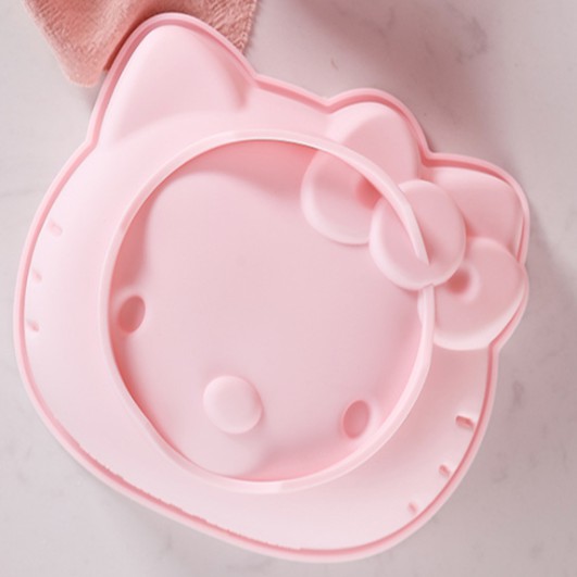 HELLOKITTY Khuôn Silicon Làm Bánh Hình Hello Kitty Kích Thước 4 Inch 6 Inch