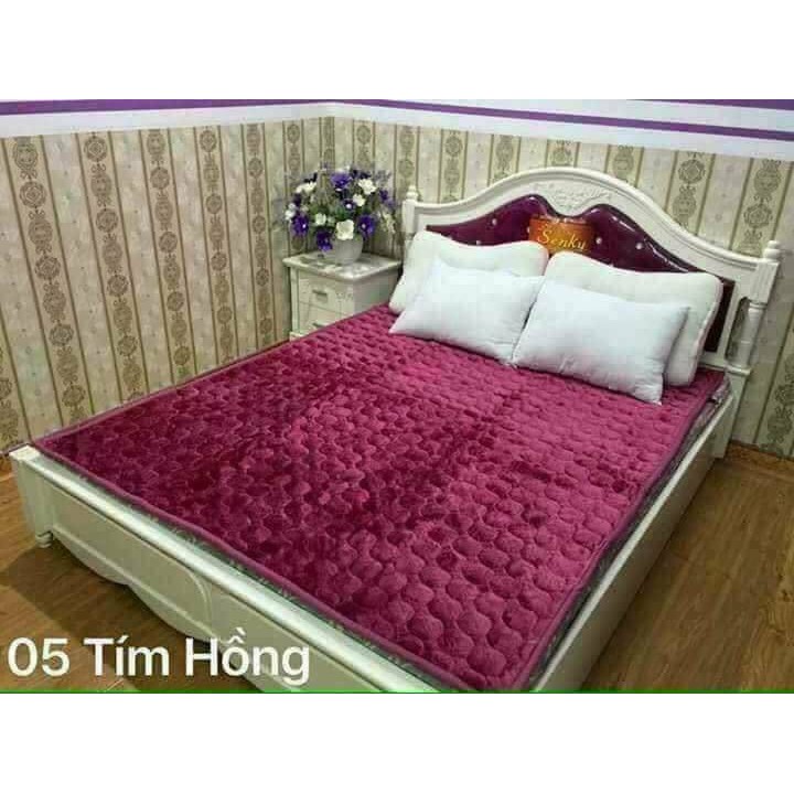 THẢM NỈ NHUNG TRẢI GIƯỜNG 2M2 MÀU TÍM