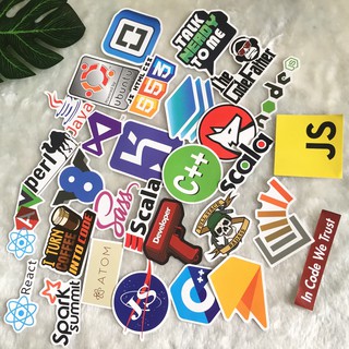 Set 111 Sticker lập trình (Hình thật)
