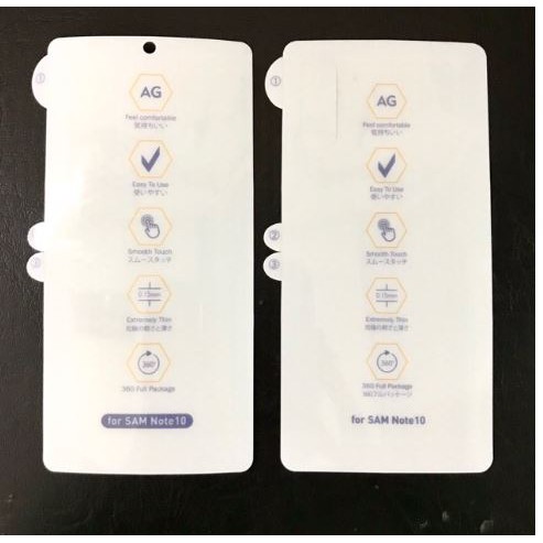 Miếng dán PPF AG Nhám chống vân Note 10/Note 10 Plus chống xước màn hình