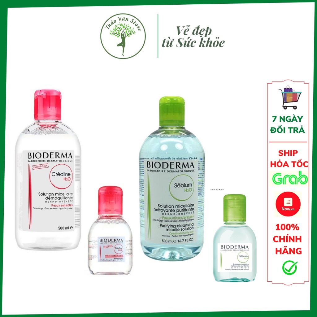 ⭐[CHUẨN AUTH 100%] Nước Tẩy Trang Bioderma H2O Pháp (100ml ~ 500ml)⭐