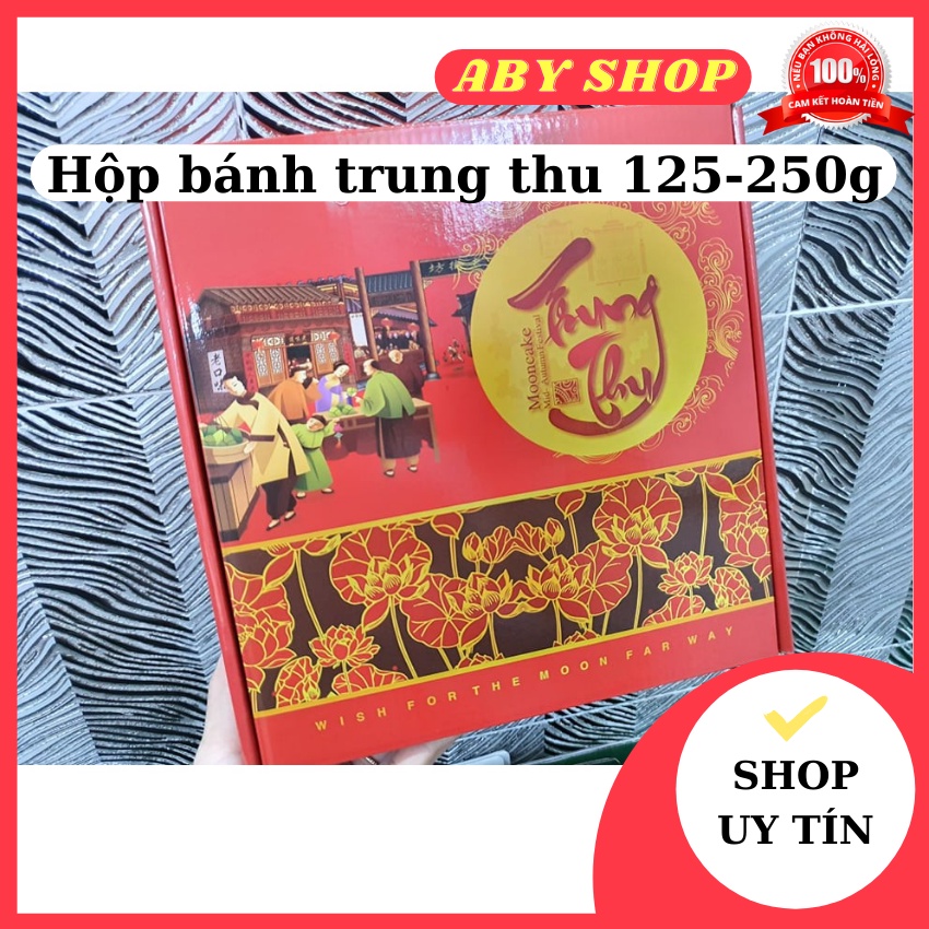50-100 cái hộp bánh trung thu ⚡ HÀNG CAO CẤP ⚡ hộp đựng bánh chuyên dụng bìa dày cứng cáp