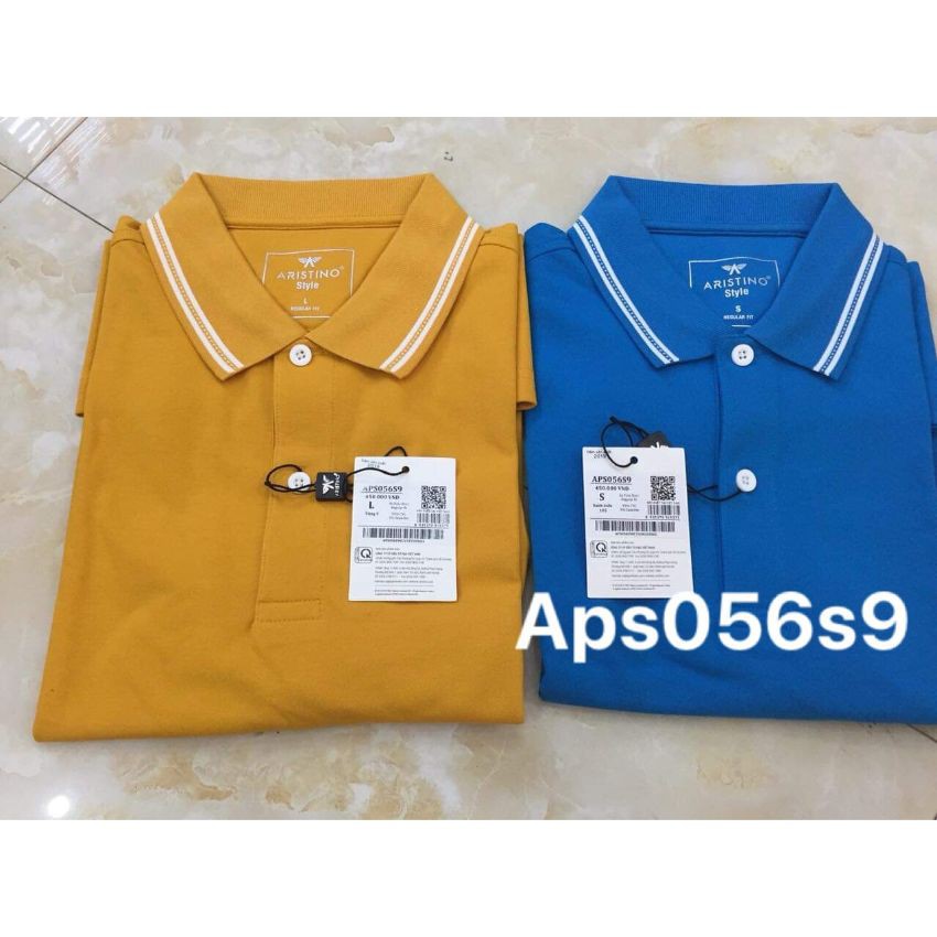 Áo phông Polo ngắn tay nam Aristino 🌟 CHÍNH HÃNG – SALE 🌟 APS056S9 chất liệu cotton CVC, cao cấp cao cấp, chuẩn hãng, RE