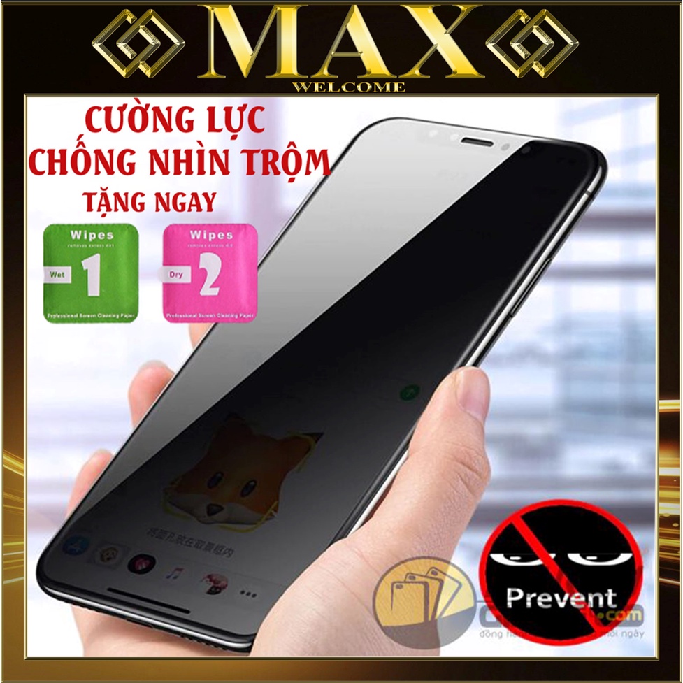Kính Cường Lực Full Màn Iphone Chống Nhìn Trộm 6/6plus/6s/6splus/7/7plus/8/8plus/x/xr/xs/11/12/13/pro/max/plus/promax