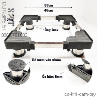 Chân tủ lạnh cao cấp trụ inox - BH 2 năm