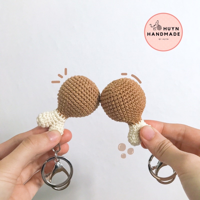 Móc khoá len đùi gà | Huyn Handmade