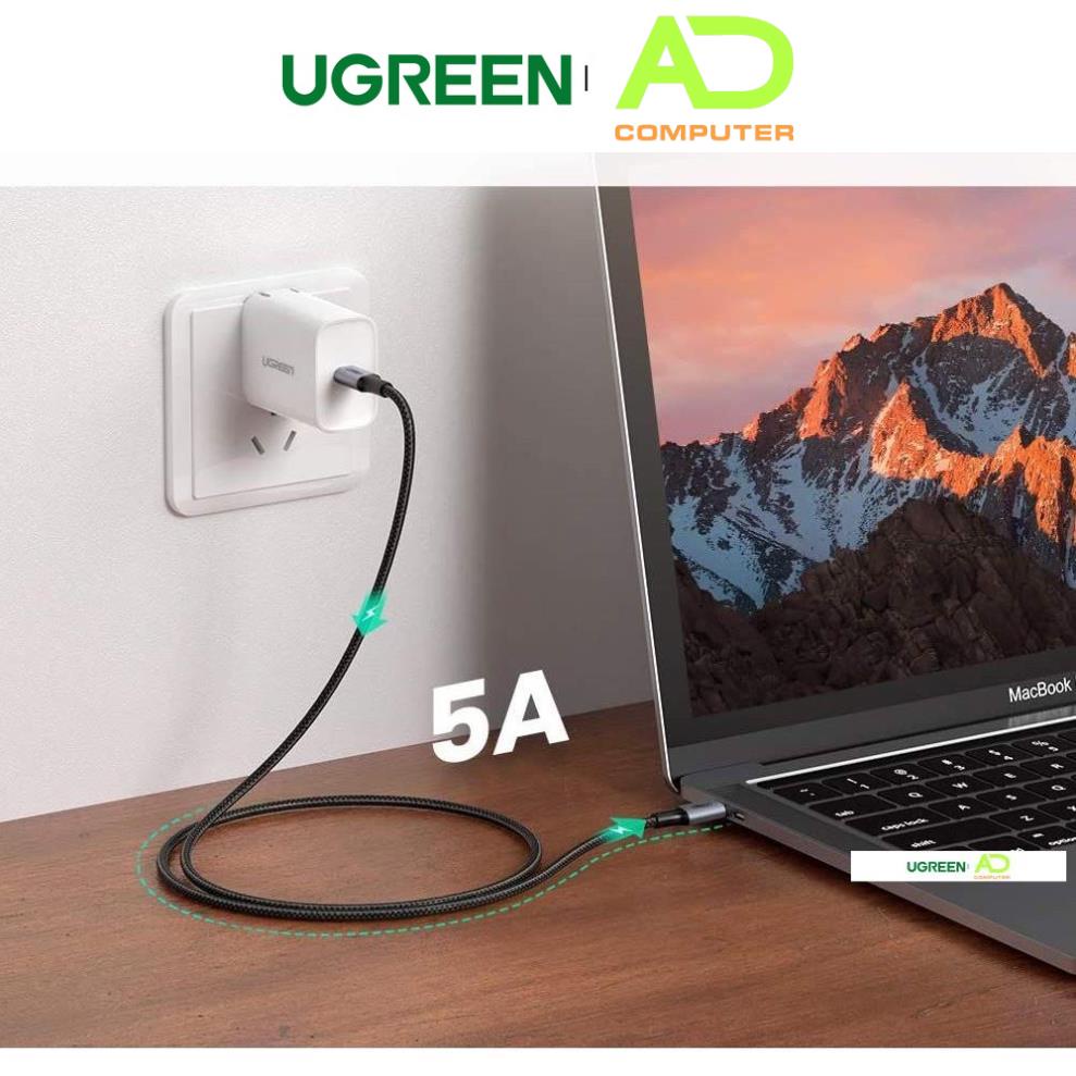 Cáp sạc nhanh USB Type C PD hỗ trợ 100W UGREEN US316 US334