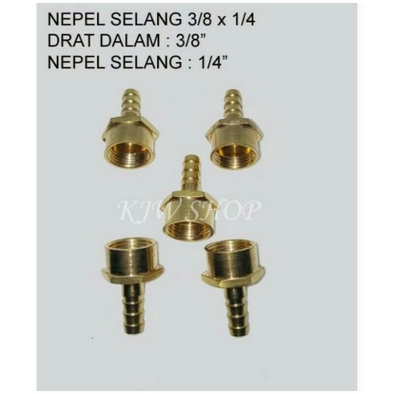 Ống Đồng 3 / 8 "x 1 / 4" 3 / 8x8 X 1 / 4 Inch Nepel 3 / 8x1 / 4 Inch