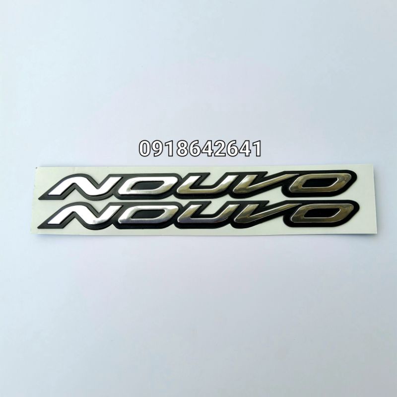 Bộ tem chữ Nouvo 4,5 nhựa xi cứng như zin