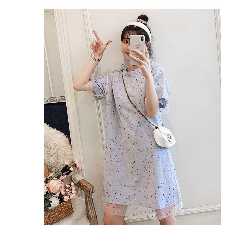 SALE SỐC Váy Bầu Đầm Bầu Xinh Thun Hình Cao Cấp A1812