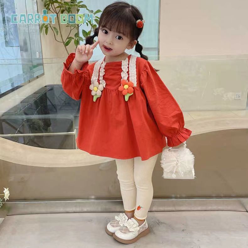 Áo Sơmi DàI Tay Dễ Thương Cho Bé GáI