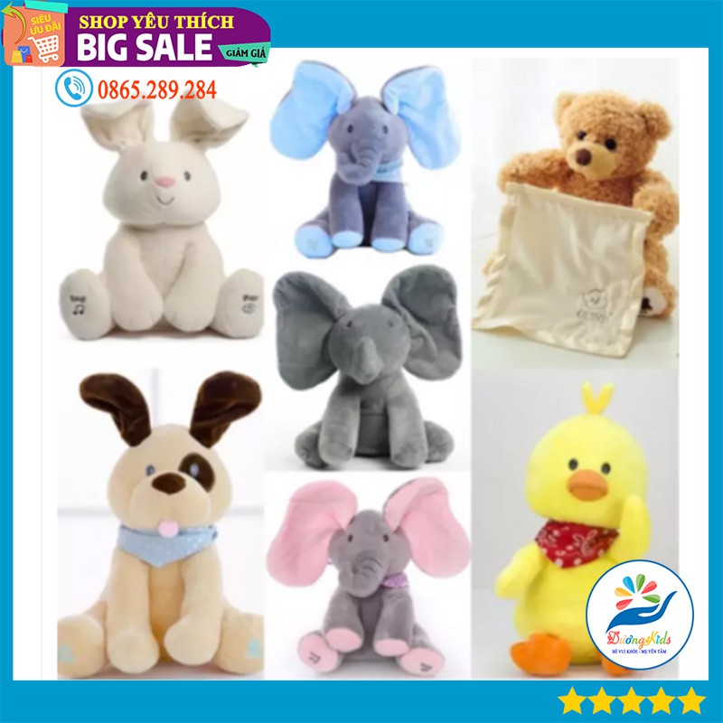 Gấu voi Ú Oà dễ thương biết hát biết vẫy tai voi ú òa