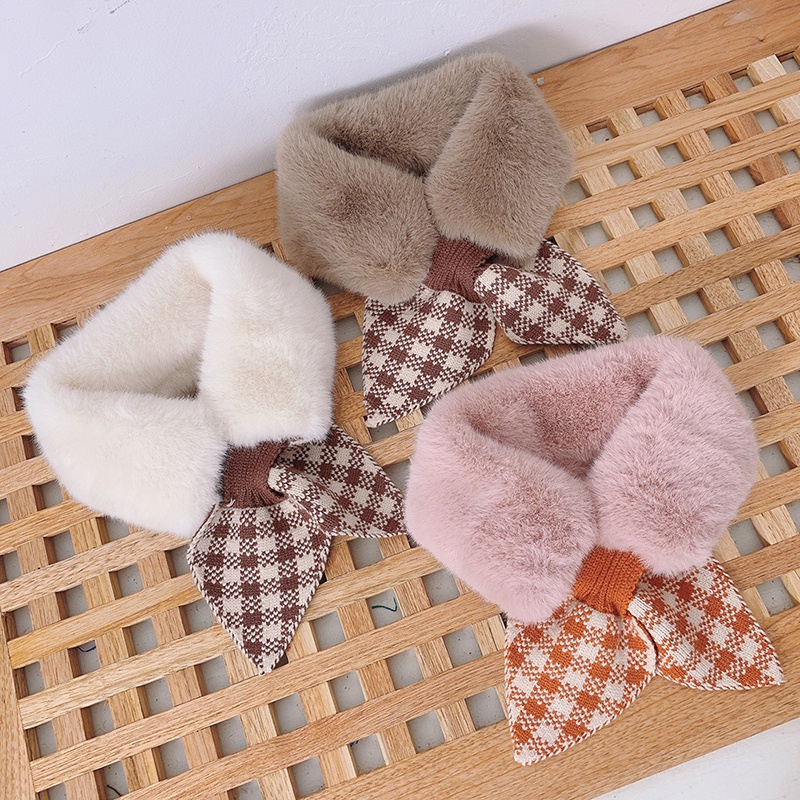 Khăn choàng cổ vải cotton dày mềm mại giữ ấm mùa đông xinh xắn cho bé