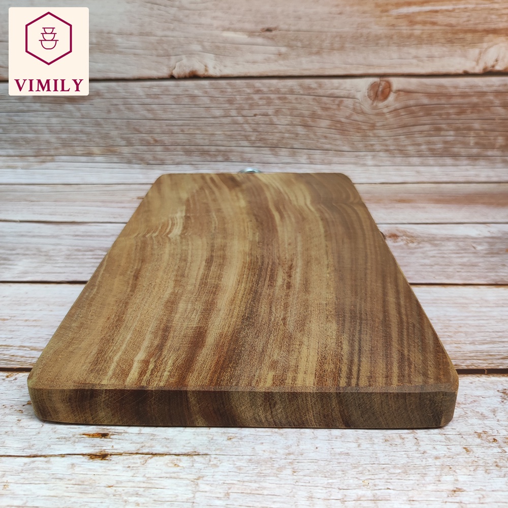 Thớt Nghiến Hình Chữ Nhật Kích Thước 20x30x2,3 Cm - Dùng Để Thái