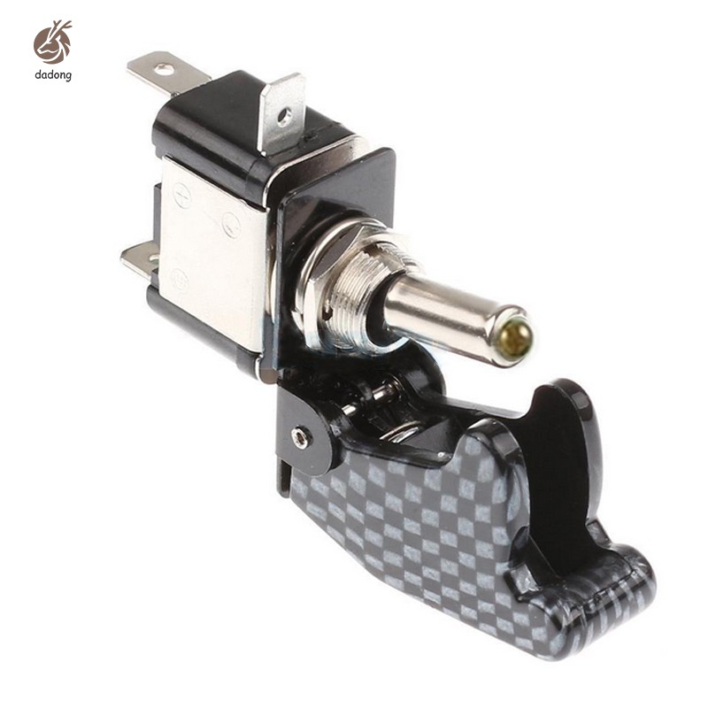 Công tắc đèn LED SPST 12V 20A có nắp đậy bảo vệ dành cho xe hơi