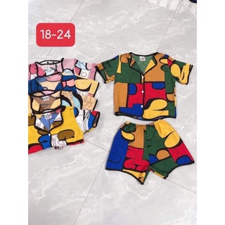 BỘ LẬP THỂ ĐÙI ❤️SIÊU HOT❤️ cho bé từ 15-18KG, chất lụa