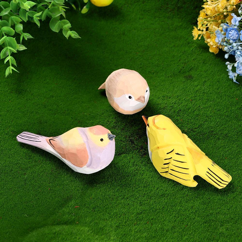 Đồ trang trí Chú Chim Bằng Gỗ Dùng Trang Trí Để Bàn