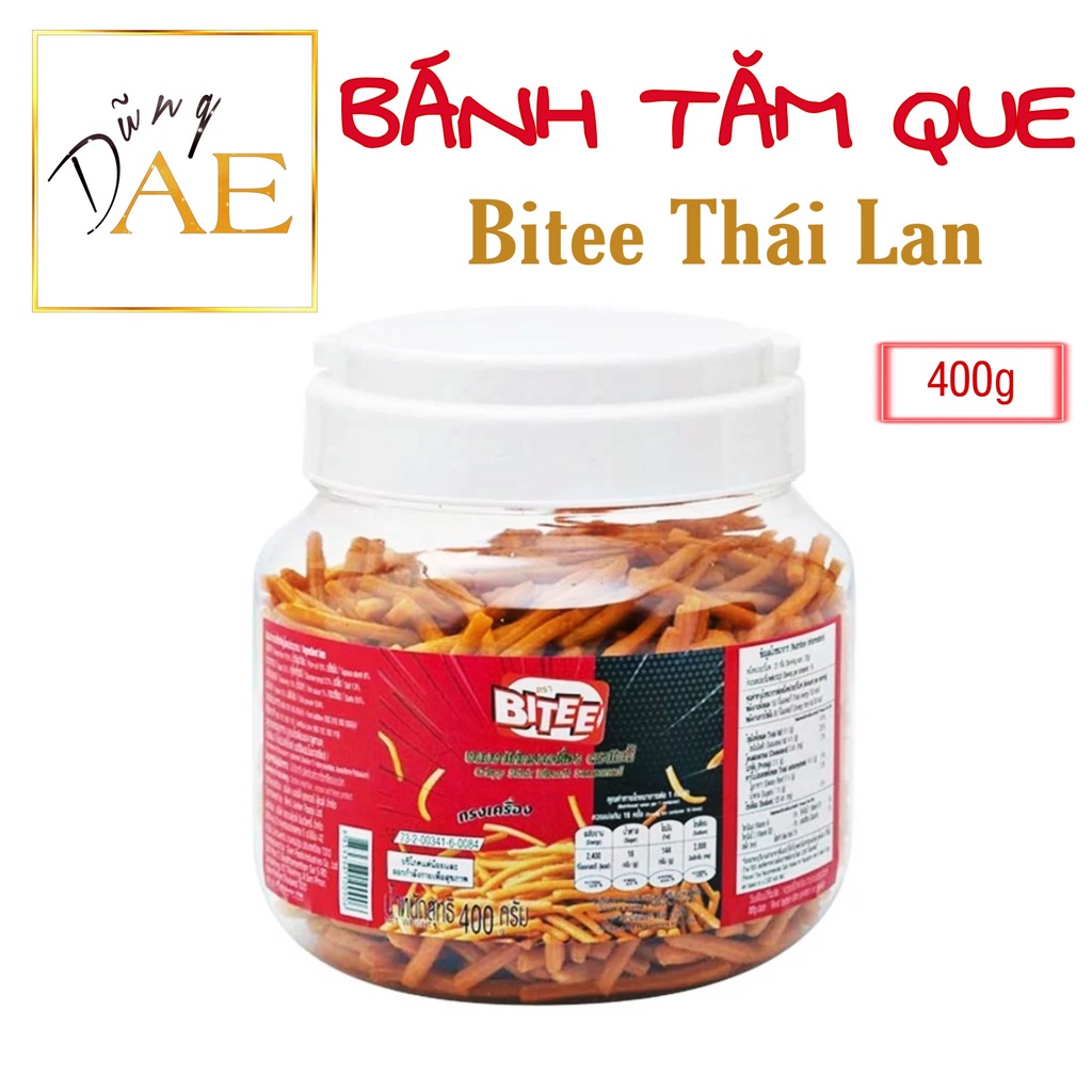 Bánh tăm que Bitee Thái Lan - Bánh que cay Thailand Chính Hãng 400G