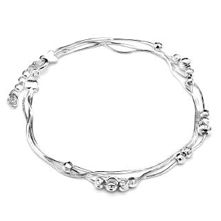 (HÀNG CHÍNH HÃNG) Lắc Tay Nữ Bạc Hiểu Minh LTU444S Bạc ý Bảo Hành Vĩnh Viễn