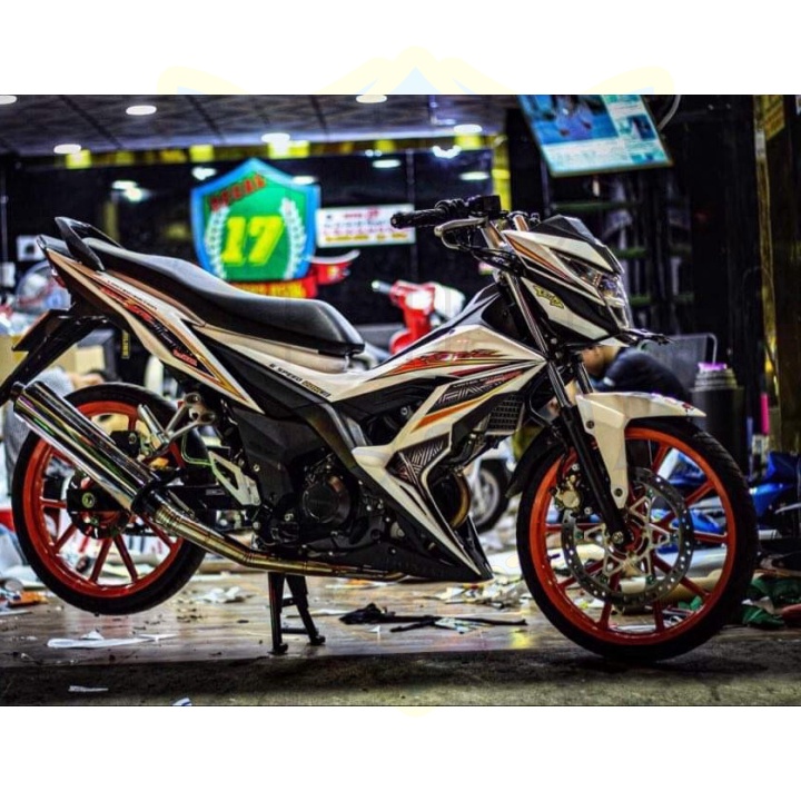 ( Quí khách vui lòng mang ra tiệm cho thợ dán ) Tem sonic 150 trắng