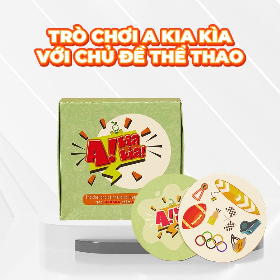 Hộp Háo Hức Cẩm Nang Về Mèo cho bé 6-10 tuổi - Combo 2 sách và Set trò chơi A kia kìa chủ đề thể thao