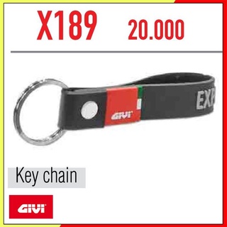 Móc khóa chính hãng givi màu xám