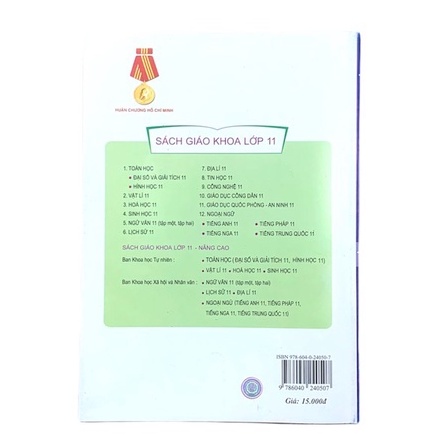 Sách - Địa Lí nâng cao lớp 11 (Kèm bút bi TL027)