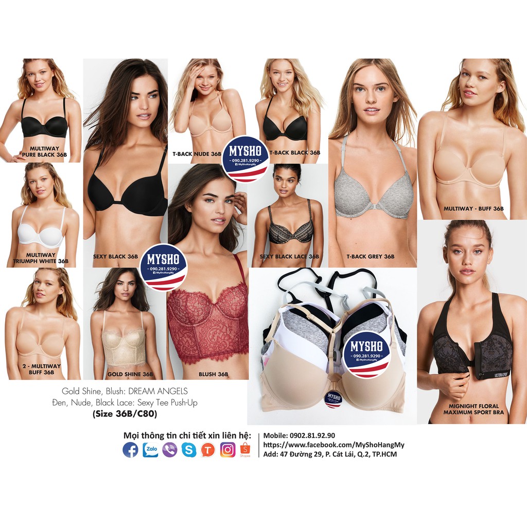 Áo lót 36B/C80 Victoria's Secret - Hàng nhập USA