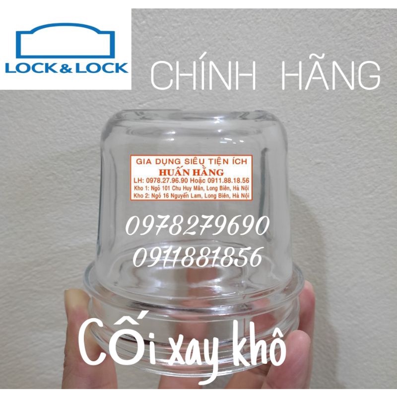 (LINH KIỆN PHỤ KIỆN) CỐI THỦY TINH XAY KHÔ MÁY XAY SINH TỐ LOCK AND LOCK EJM361SLV EJM366SLV EJM376BLV