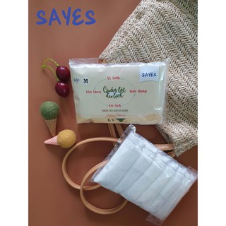 Bộ 6 quần lót nữ cotton SAYES, quần lót du lịch, sau sinh miễn giặt tiện lợi, không hóa chất tẩy trắng