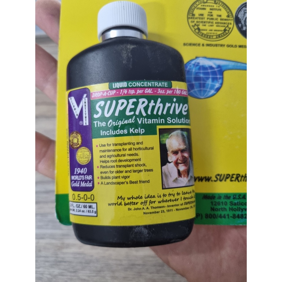 Superthrive kích thích sinh trưởng cho hoa Lan và các loại cây khác (chai 60ml)