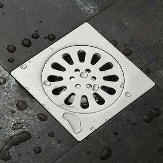 Phễu thoát sàn pioneer inox 304 kt: 10x10 cm hàng đúc phi 60- mã sp: pe351