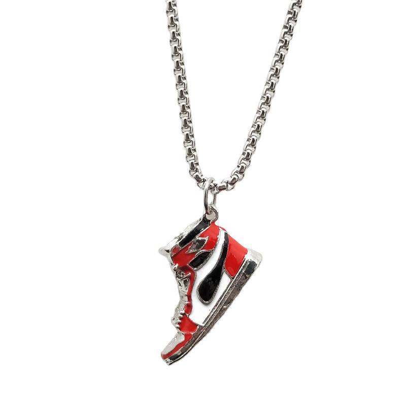 Dây Chuyền Mặt Hình Đôi Giày Thể Thao 22737 Thời Trang Đường Phố Cho Nam Và Nữ