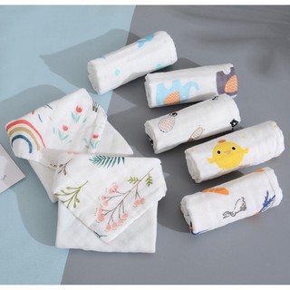 [FREE SHIP EXTRA] Combo 5 Khăn Sữa Sợi Tre 6 Lớp Loại 1 Nềm Mại Với Làn Da Của Bé - GiaHuy Baby