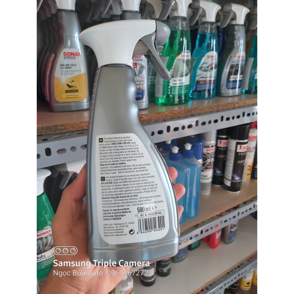 Dung dịch rửa khoang động cơ Sonax Engine &amp; Cleaner 543200-500ml