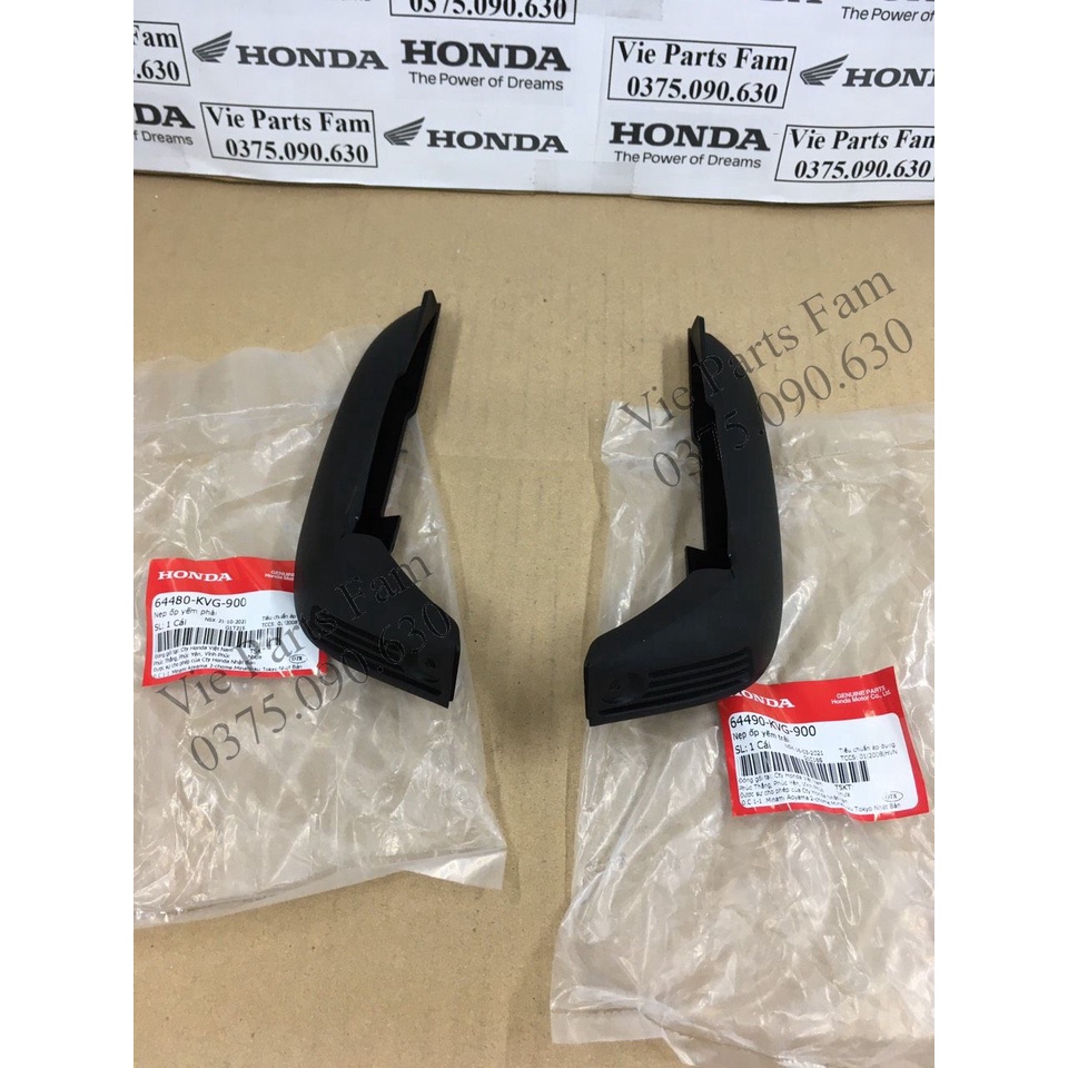 Cặp nẹp ốp mặt nạ AB 110 đời đầu/ Air Blade 2007-2008-2009-2010, hàng din Honda mới 100%