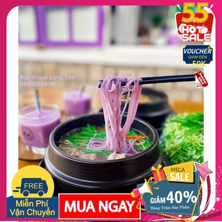 ĂN KIÊNG - Bún khô khoai lang ruột tím, Bún khô Liên Đồng