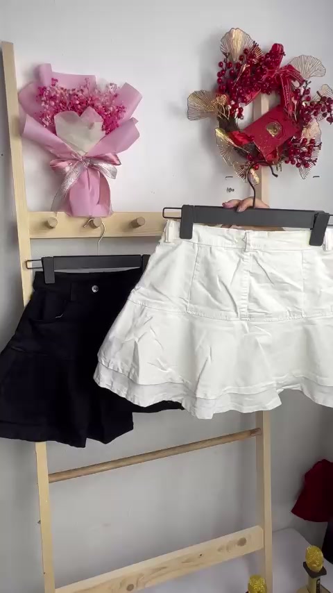 Chân váy xếp ly bản to váy tầng lưng cao chất kaki siêu hot có quần trong - CV031 | BigBuy360 - bigbuy360.vn