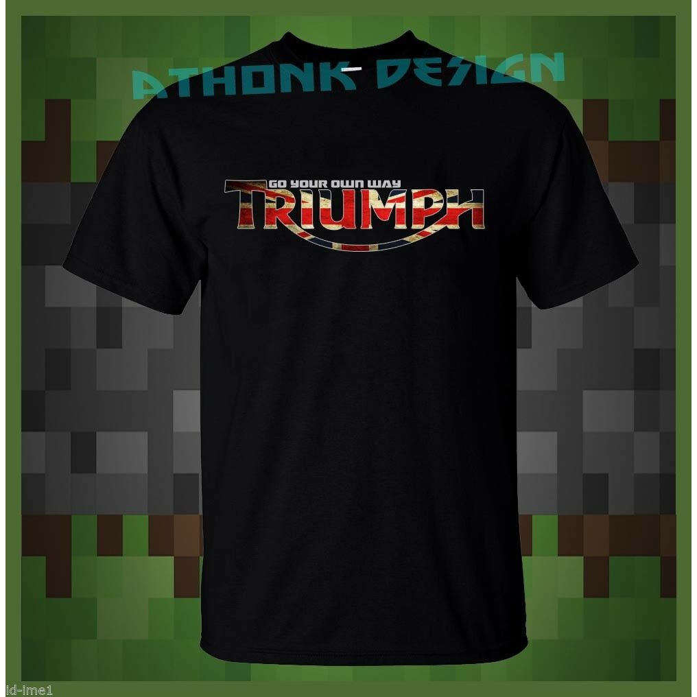 Áo Thun Nam Ngắn Tay In Logo Triumph Fan Triumph