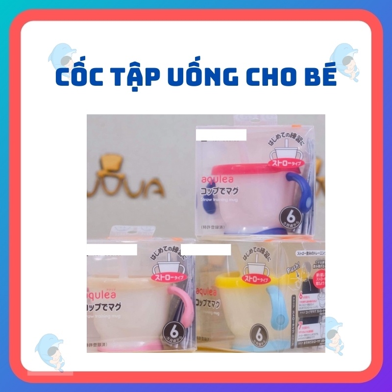 Cốc Tập Uống  3 Giai Đoạn 150ml  Nhật Có Quai Cầm Tiện Lợi An Toàn Cho Bé Từ 6 Tháng Tuổi Trở Lên