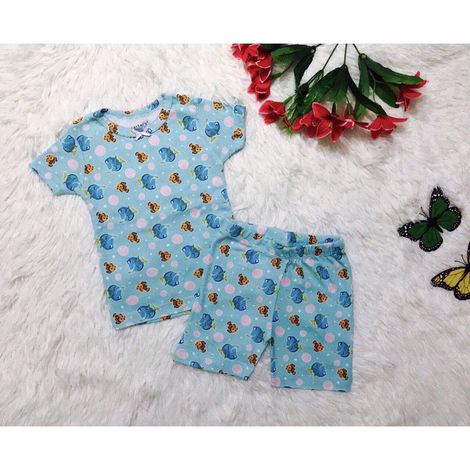 Đồ bộ lửng bé gái ♥️ FREESHIP ♥️ Chất thun borip mềm mịn, co giãn tốt, họa tiết tươi sáng