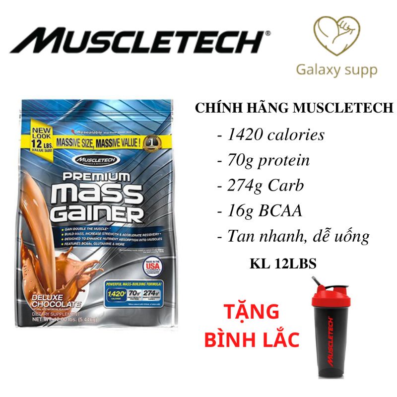 MUSCLETECH PREMIUM MASS GAINER SỮA TĂNG CÂN TĂNG CƠ HẠN CHẾ MỠ 5,4KG